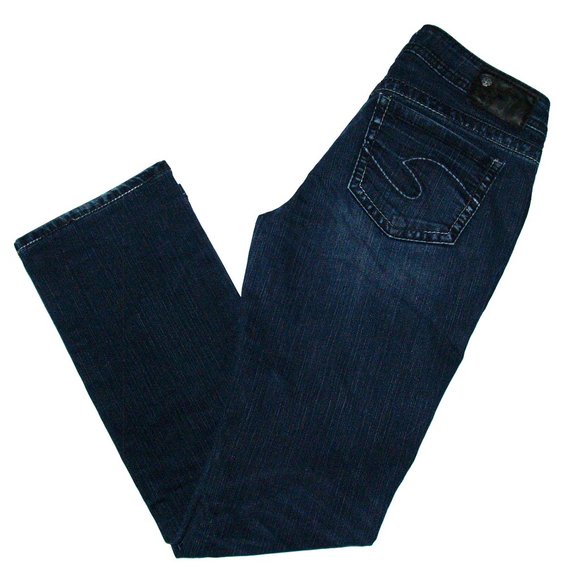 Silver Jeans - AIKO BABY BOOT Women's Blue Denim SAF457 - 28X28 - Picture 13 of 16